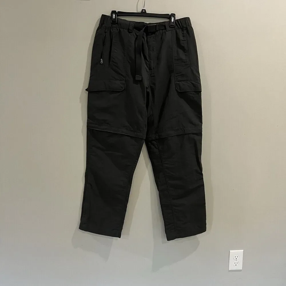 The North Face Convertible Pants Mens XLarge Gray Short Zip Off Outdoor Hiking